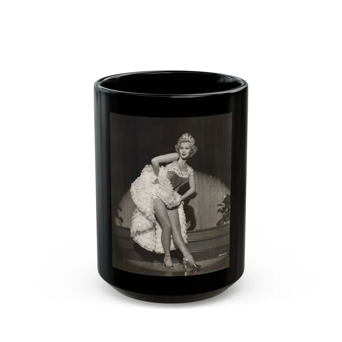 Virginia Mayo #271 (Vintage Female Icon) Black Coffee Mug 15oz - Go Mug Yourself