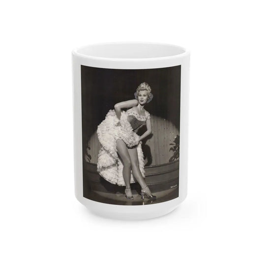 Virginia Mayo #271 (Vintage Female Icon) White Coffee Mug-15oz-Go Mug Yourself