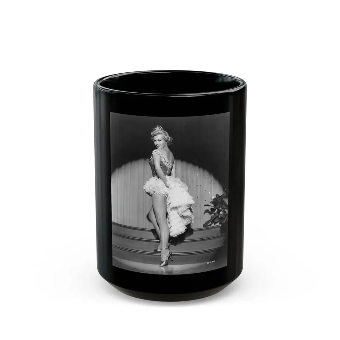 Virginia Mayo #272 (Vintage Female Icon) Black Coffee Mug 15oz - Go Mug Yourself