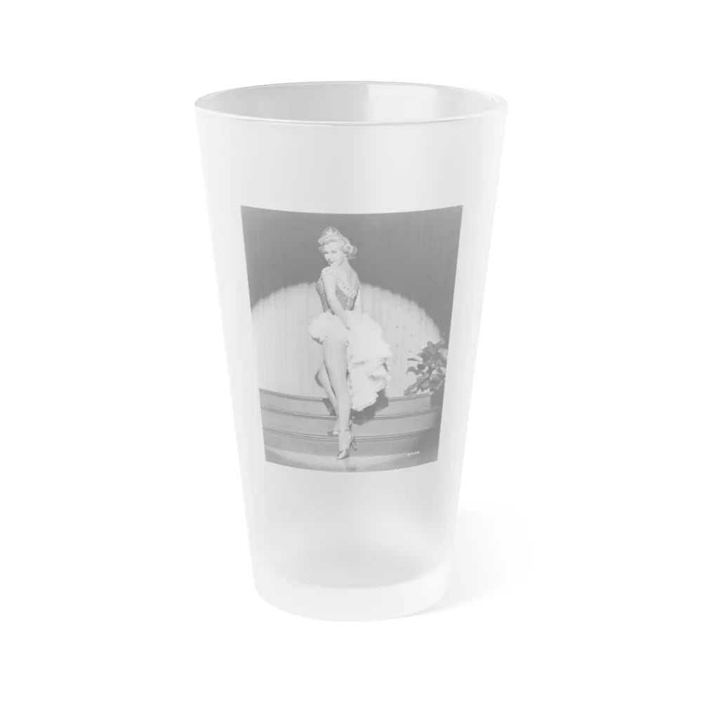 Virginia Mayo #272 (Vintage Female Icon) Frosted Pint Glass 16oz-16oz-Frosted-Go Mug Yourself