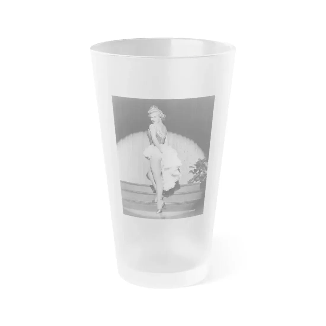 Virginia Mayo #272 (Vintage Female Icon) Frosted Pint Glass 16oz 16oz Frosted - Go Mug Yourself