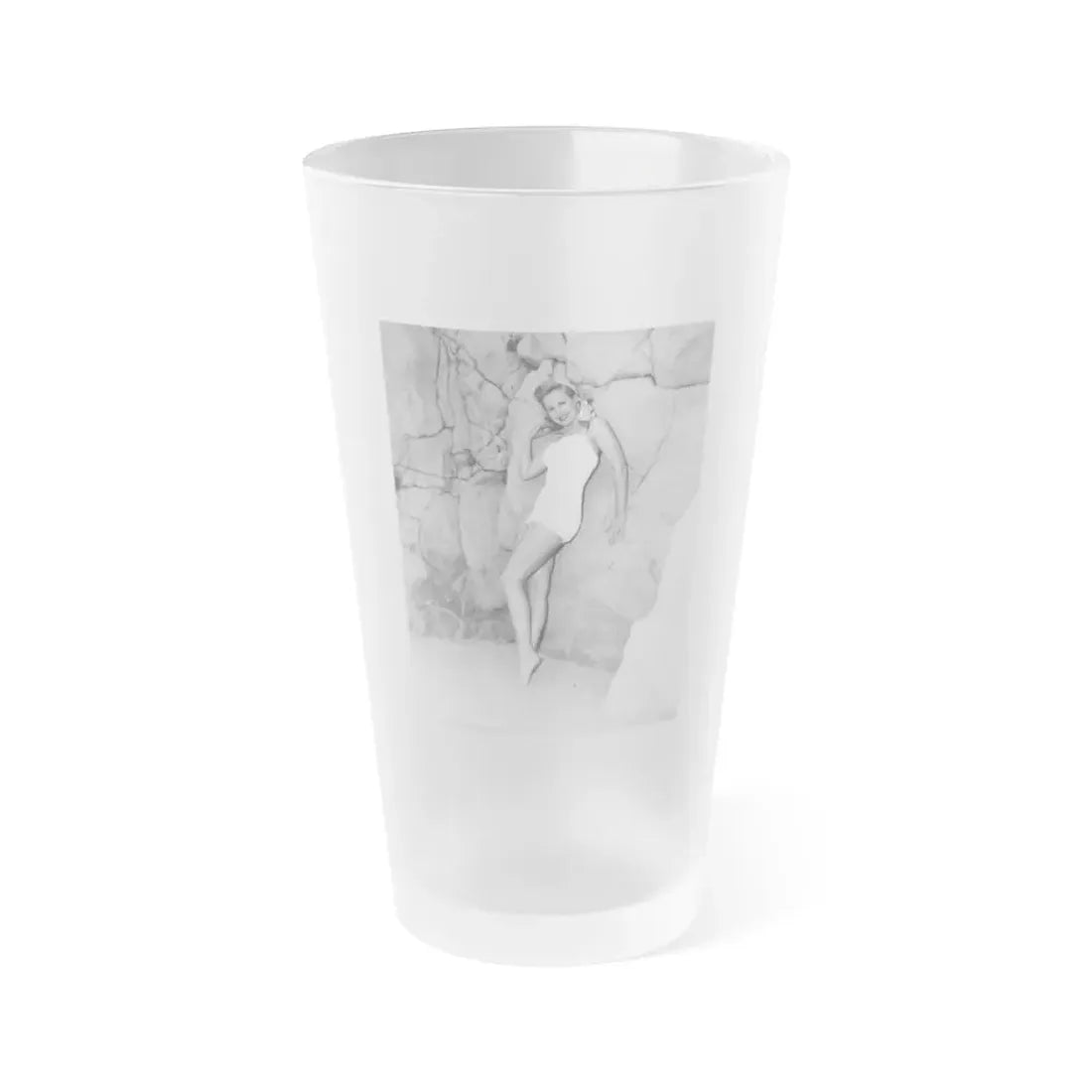 Virginia Mayo #273 (Vintage Female Icon) Frosted Pint Glass 16oz 16oz Frosted - Go Mug Yourself