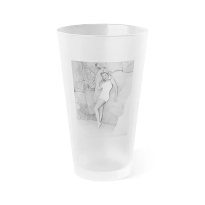 Virginia Mayo #273 (Vintage Female Icon) Frosted Pint Glass 16oz 16oz Frosted - Go Mug Yourself
