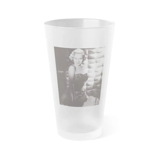 Virginia Mayo #274 (Vintage Female Icon) Frosted Pint Glass 16oz 16oz Frosted - Go Mug Yourself