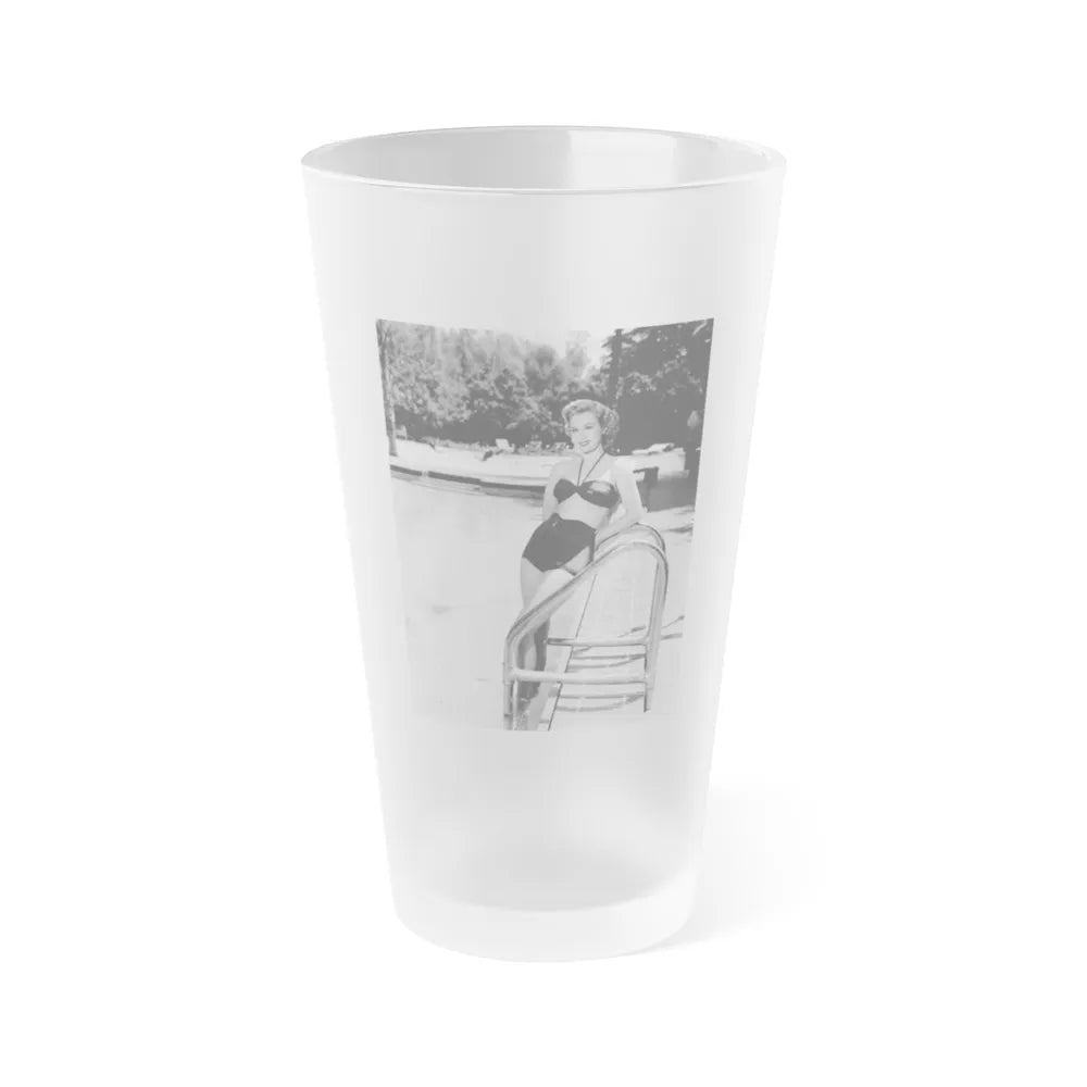 Virginia Mayo #276 (Vintage Female Icon) Frosted Pint Glass 16oz-16oz-Frosted-Go Mug Yourself