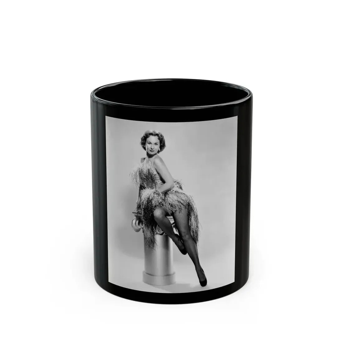 Virginia Mayo #279 (Vintage Female Icon) Black Coffee Mug 11oz - Go Mug Yourself