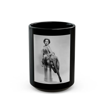 Virginia Mayo #279 (Vintage Female Icon) Black Coffee Mug-15oz-Go Mug Yourself