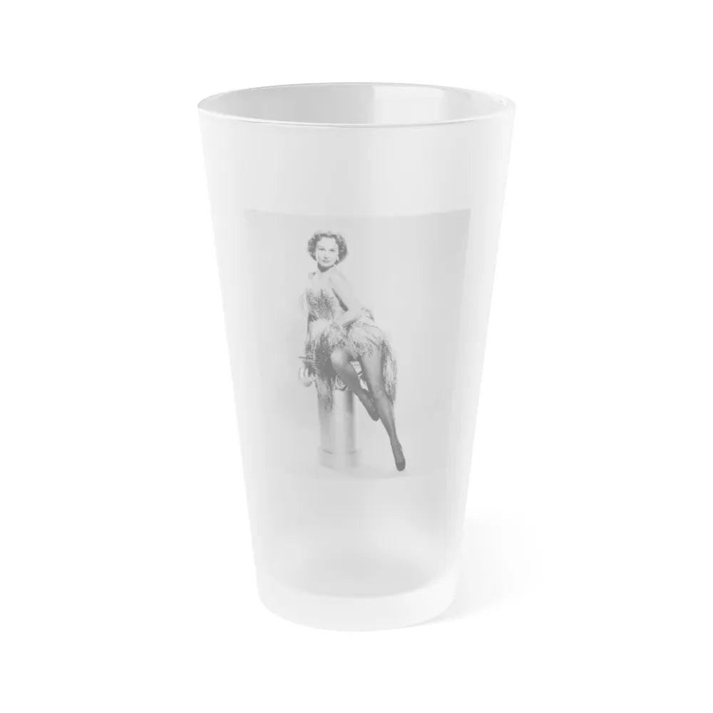 Virginia Mayo #279 (Vintage Female Icon) Frosted Pint Glass 16oz-16oz-Frosted-Go Mug Yourself