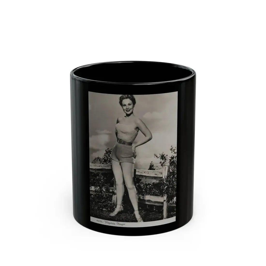 Virginia Mayo #282 (Vintage Female Icon) Black Coffee Mug 11oz - Go Mug Yourself
