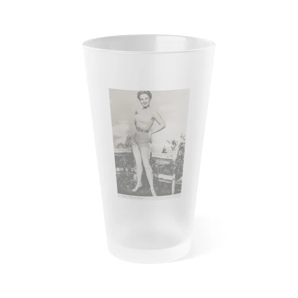 Virginia Mayo #282 (Vintage Female Icon) Frosted Pint Glass 16oz-16oz-Frosted-Go Mug Yourself