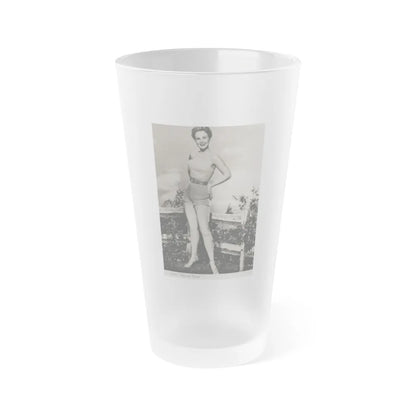 Virginia Mayo #282 (Vintage Female Icon) Frosted Pint Glass 16oz-16oz-Frosted-Go Mug Yourself