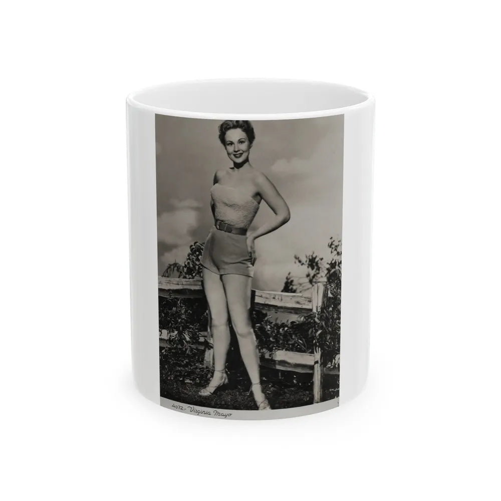 Virginia Mayo #282 (Vintage Female Icon) White Coffee Mug-11oz-Go Mug Yourself