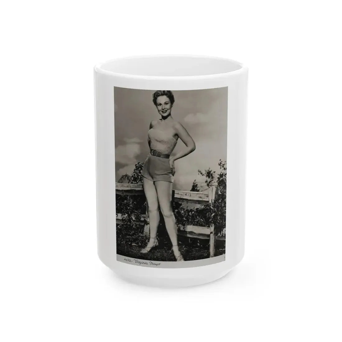Virginia Mayo #282 (Vintage Female Icon) White Coffee Mug 15oz - Go Mug Yourself