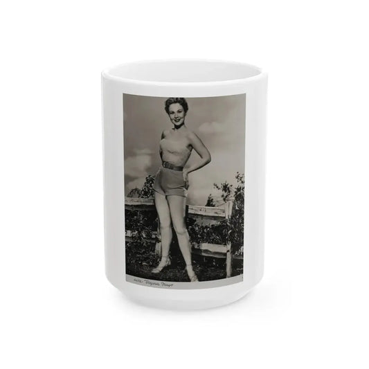Virginia Mayo #282 (Vintage Female Icon) White Coffee Mug 15oz - Go Mug Yourself