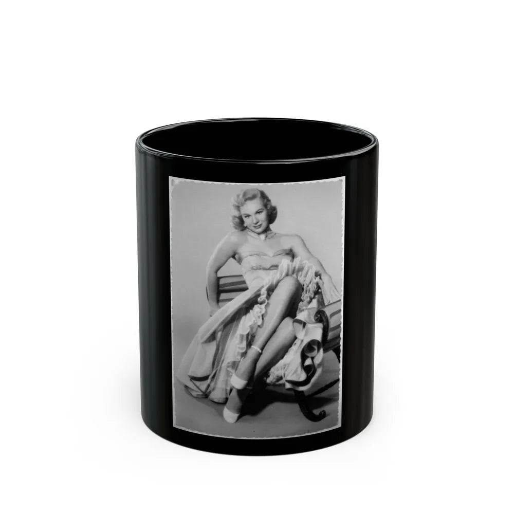 Virginia Mayo #284 (Vintage Female Icon) Black Coffee Mug-11oz-Go Mug Yourself