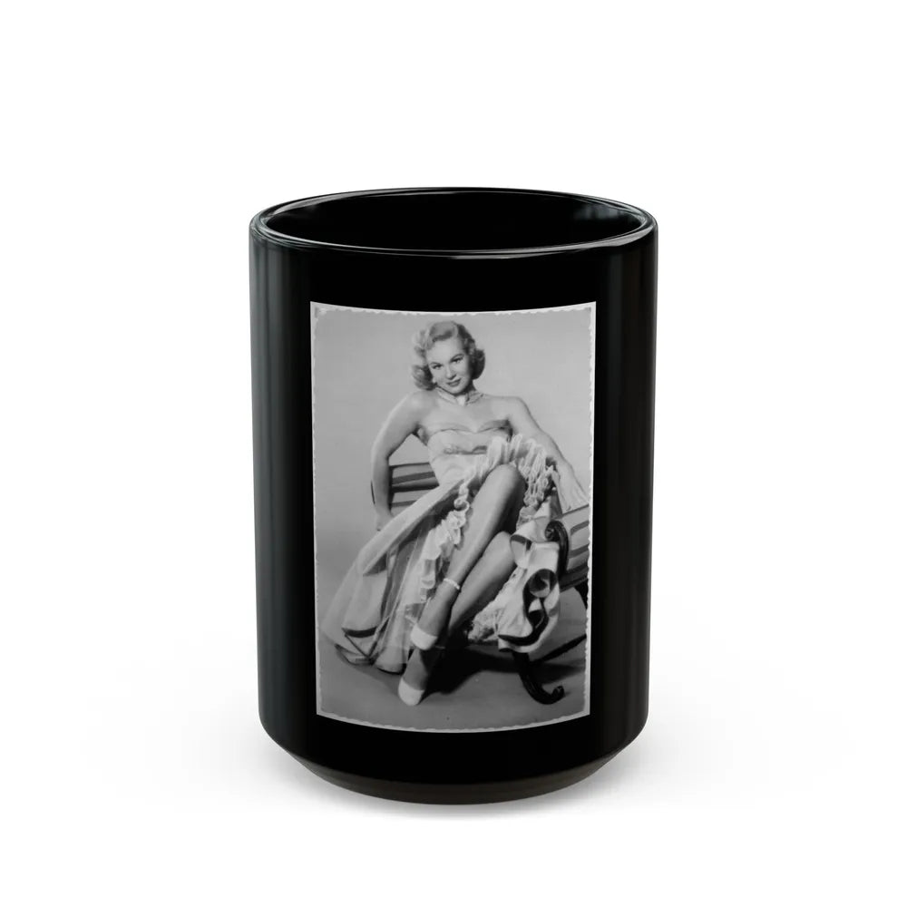 Virginia Mayo #284 (Vintage Female Icon) Black Coffee Mug-15oz-Go Mug Yourself