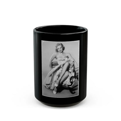 Virginia Mayo #284 (Vintage Female Icon) Black Coffee Mug 15oz - Go Mug Yourself