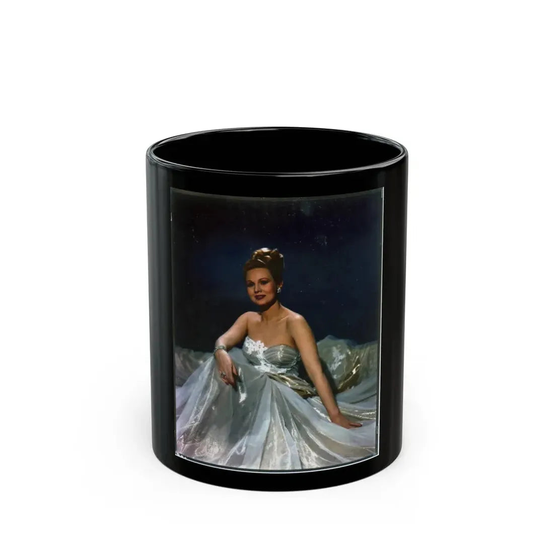 Virginia Mayo #285 (Vintage Female Icon) Black Coffee Mug 11oz - Go Mug Yourself