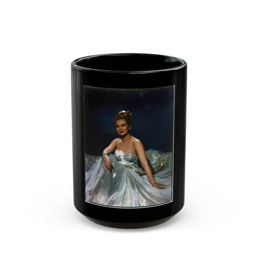 Virginia Mayo #285 (Vintage Female Icon) Black Coffee Mug-15oz-Go Mug Yourself