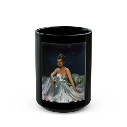 Virginia Mayo #285 (Vintage Female Icon) Black Coffee Mug 15oz - Go Mug Yourself