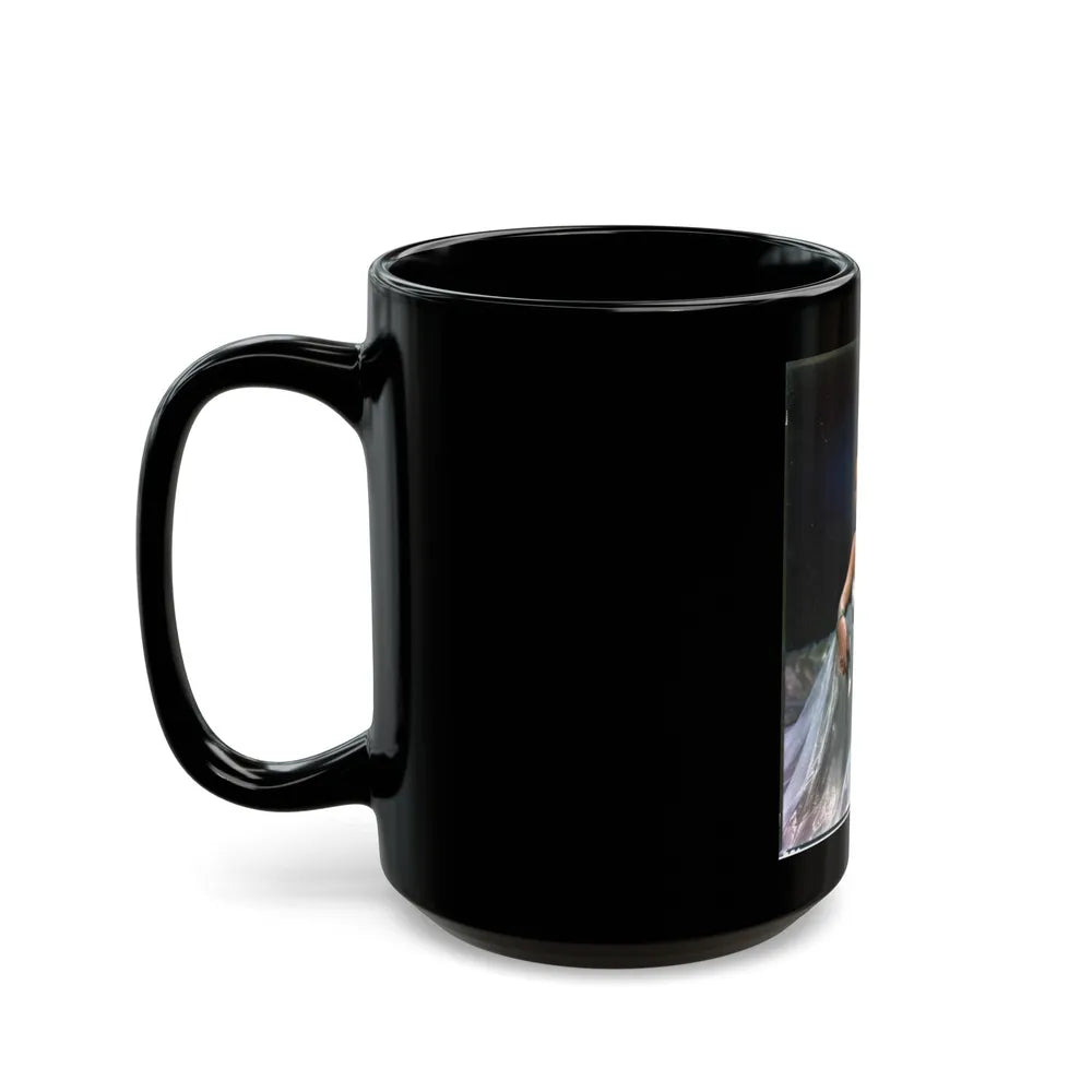 Virginia Mayo #285 (Vintage Female Icon) Black Coffee Mug-Go Mug Yourself