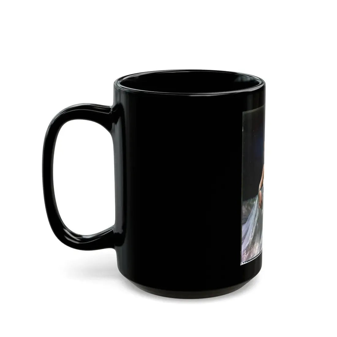 Virginia Mayo #285 (Vintage Female Icon) Black Coffee Mug - Go Mug Yourself