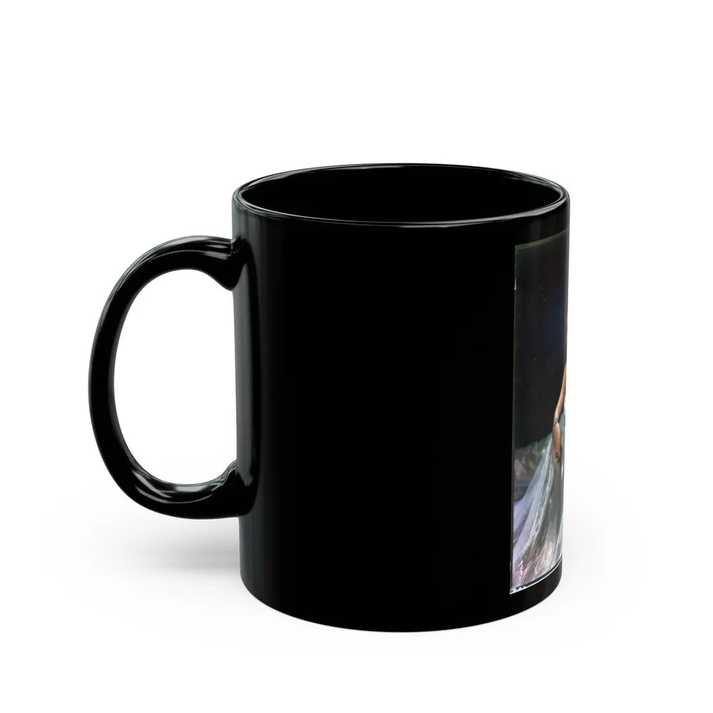 Virginia Mayo #285 (Vintage Female Icon) Black Coffee Mug-Go Mug Yourself