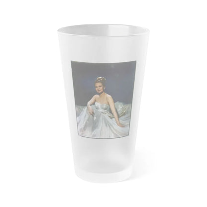 Virginia Mayo #285 (Vintage Female Icon) Frosted Pint Glass 16oz-16oz-Frosted-Go Mug Yourself