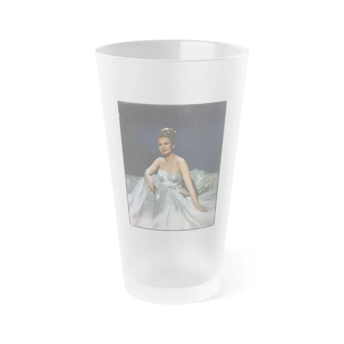 Virginia Mayo #285 (Vintage Female Icon) Frosted Pint Glass 16oz 16oz Frosted - Go Mug Yourself