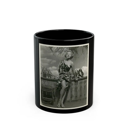 Virginia Mayo #2881 (Vintage Female Icon) Black Coffee Mug-11oz-Go Mug Yourself