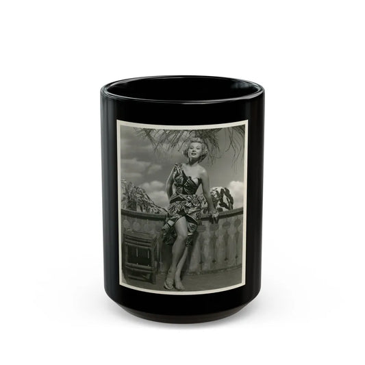 Virginia Mayo #2881 (Vintage Female Icon) Black Coffee Mug-15oz-Go Mug Yourself