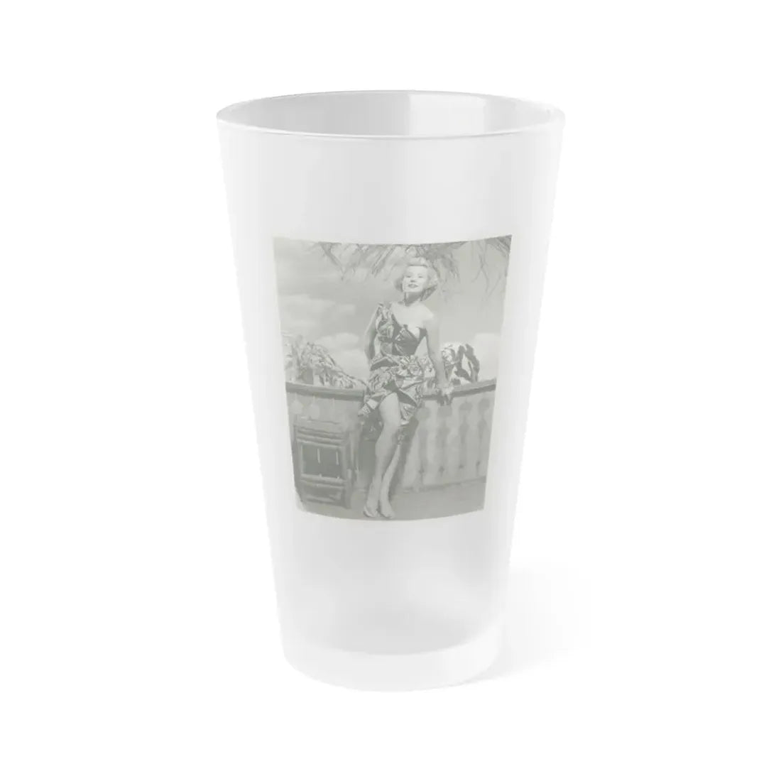 Virginia Mayo #2881 (Vintage Female Icon) Frosted Pint Glass 16oz 16oz Frosted - Go Mug Yourself