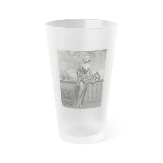 Virginia Mayo #2881 (Vintage Female Icon) Frosted Pint Glass 16oz 16oz Frosted - Go Mug Yourself