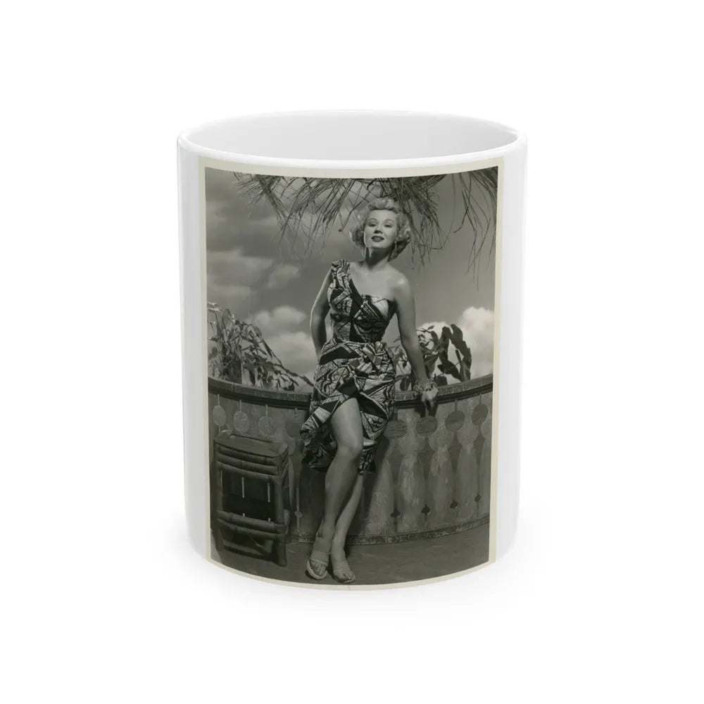 Virginia Mayo #2881 (Vintage Female Icon) White Coffee Mug-11oz-Go Mug Yourself