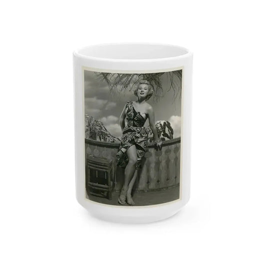 Virginia Mayo #2881 (Vintage Female Icon) White Coffee Mug 15oz - Go Mug Yourself