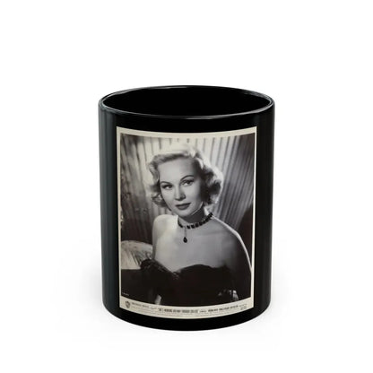 Virginia Mayo #291 - Vintage 8x10 B&W Upper Body Wasite to Head Glamour 1952 Movie Promo Photo (Vintage Female Icon) Black Coffee Mug 11oz - Go Mug Yourself