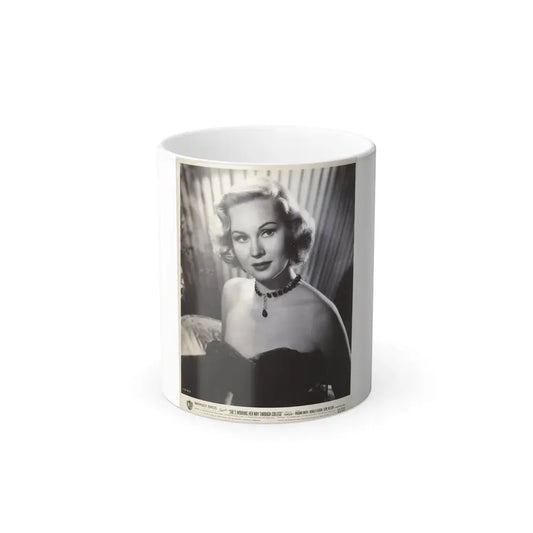 Virginia Mayo #291 - Vintage 8x10 B&W Upper Body Wasite to Head Glamour 1952 Movie Promo Photo (Vintage Female Icon) Color Changing Mug 11oz Default Title 11oz - Go Mug Yourself