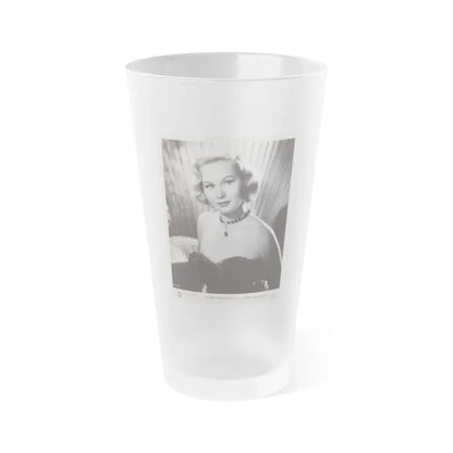 Virginia Mayo #291 - Vintage 8x10 B&W Upper Body Wasite to Head Glamour 1952 Movie Promo Photo (Vintage Female Icon) Frosted Pint Glass 16oz 16oz Frosted - Go Mug Yourself