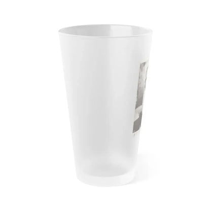 Virginia Mayo #291 - Vintage 8x10 B&W Upper Body Wasite to Head Glamour 1952 Movie Promo Photo (Vintage Female Icon) Frosted Pint Glass 16oz - Go Mug Yourself