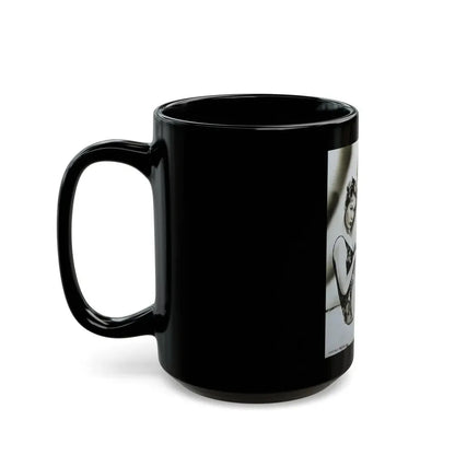 Virginia Mayo #31 (Vintage Female Icon) Black Coffee Mug - Go Mug Yourself
