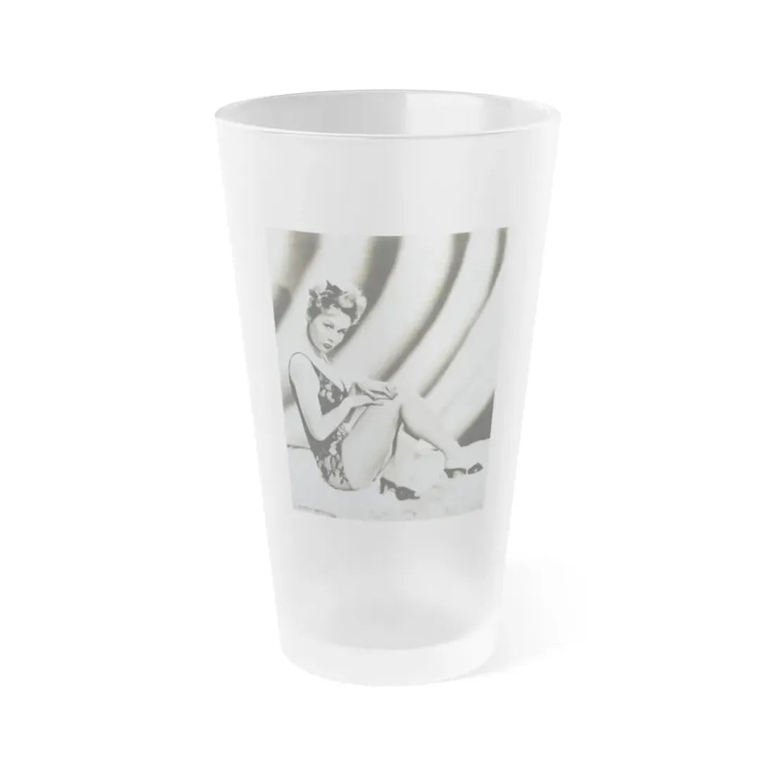 Virginia Mayo #31 (Vintage Female Icon) Frosted Pint Glass 16oz 16oz Frosted - Go Mug Yourself