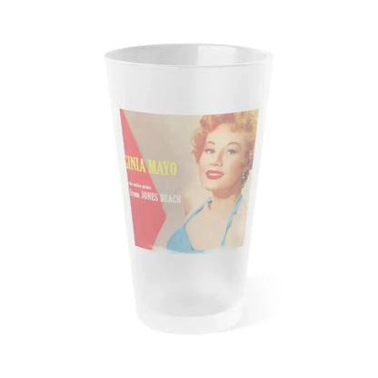 Virginia Mayo #42 - Movie Add (Vintage Female Icon) Frosted Pint Glass 16oz 16oz Frosted - Go Mug Yourself