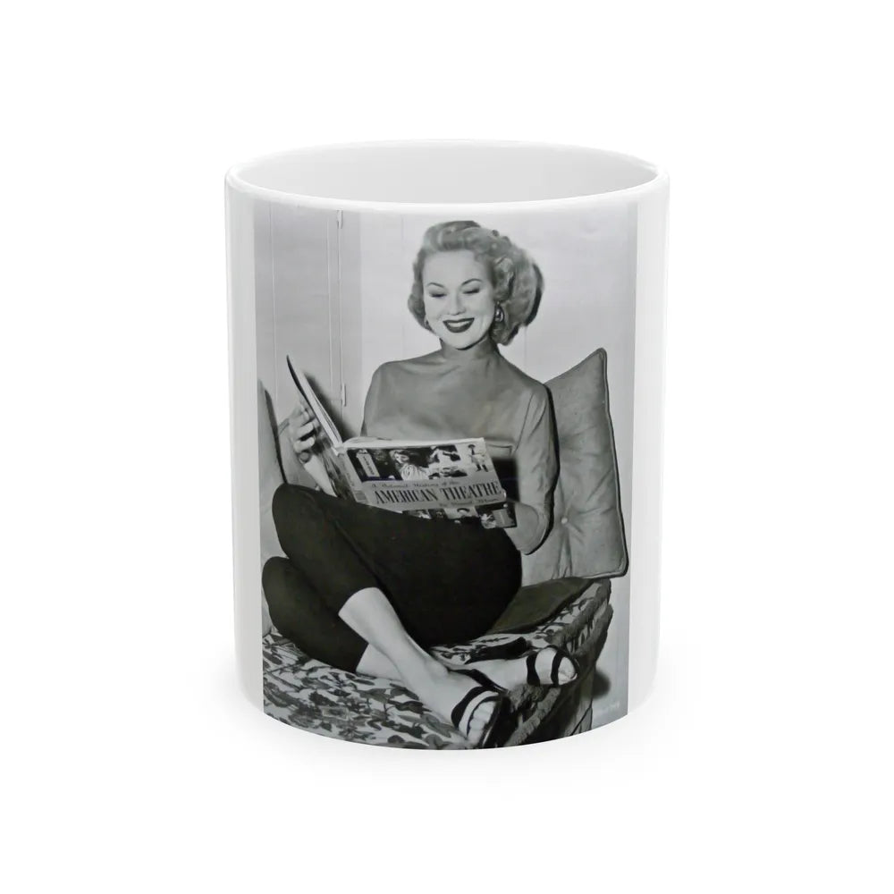 Virginia Mayo #47 (Vintage Female Icon) White Coffee Mug-11oz-Go Mug Yourself