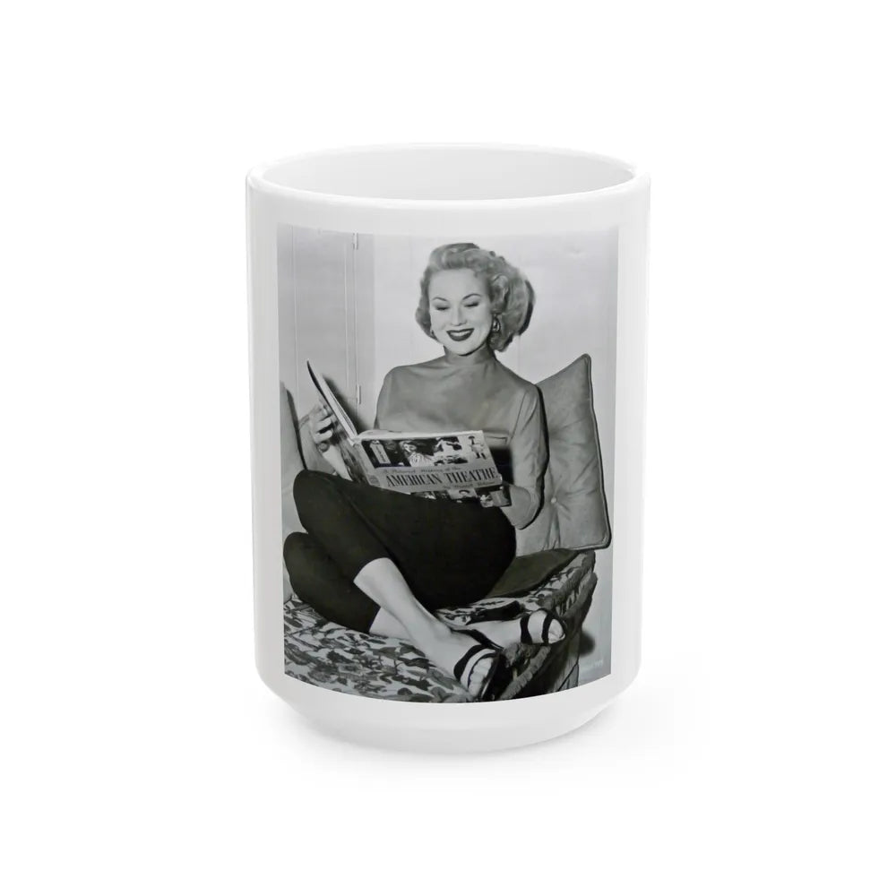 Virginia Mayo #47 (Vintage Female Icon) White Coffee Mug-15oz-Go Mug Yourself