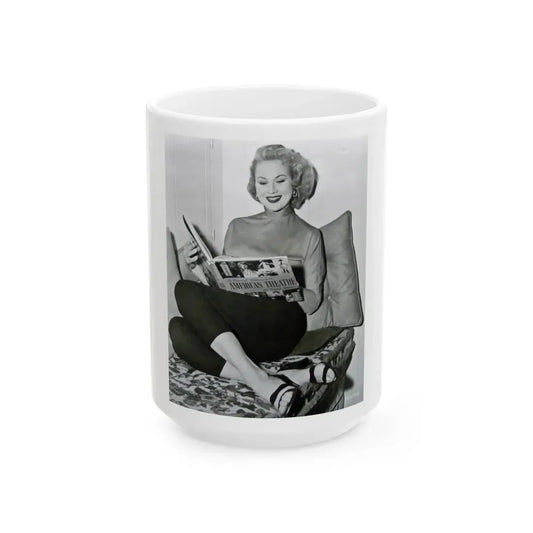 Virginia Mayo #47 (Vintage Female Icon) White Coffee Mug 15oz - Go Mug Yourself