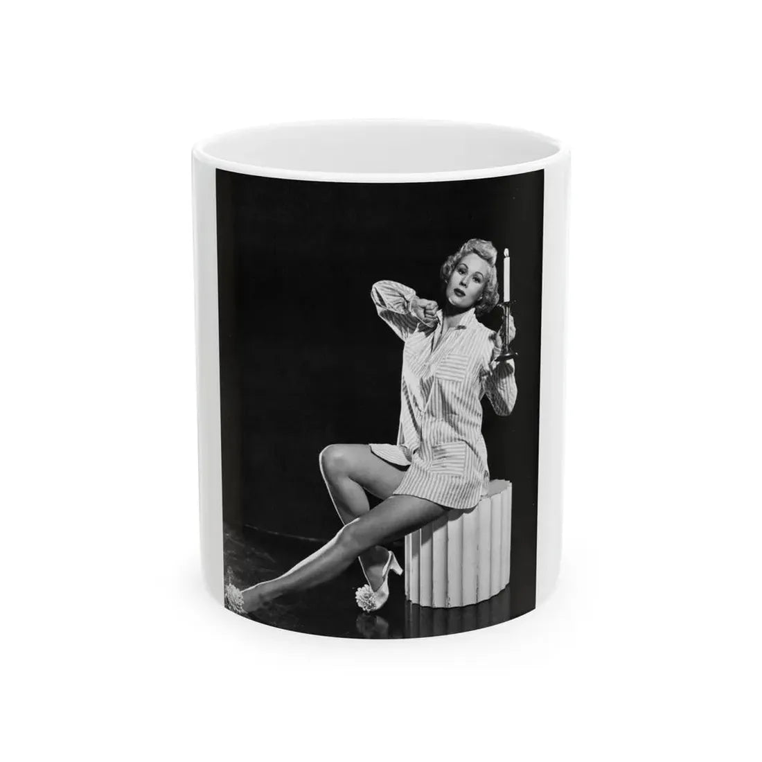 Virginia Mayo #56 (Vintage Female Icon) White Coffee Mug 11oz - Go Mug Yourself