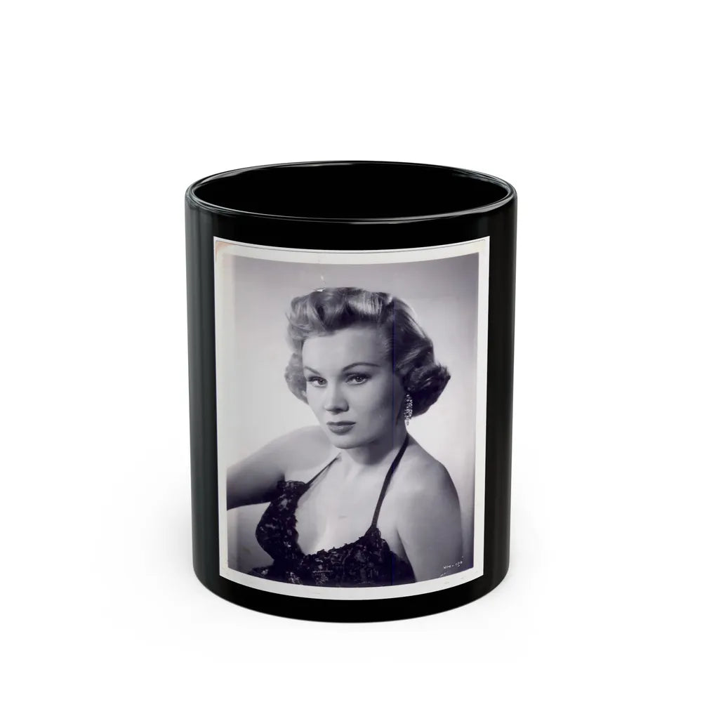 Virginia Mayo #58 (Vintage Female Icon) Black Coffee Mug-11oz-Go Mug Yourself