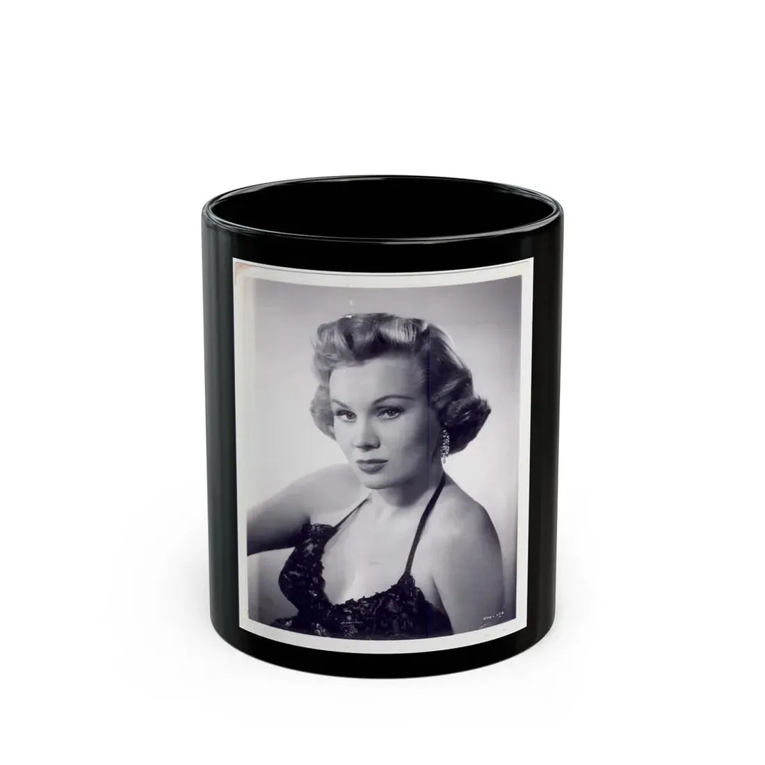 Virginia Mayo #58 (Vintage Female Icon) Black Coffee Mug 11oz - Go Mug Yourself
