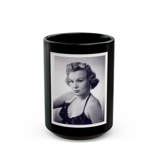 Virginia Mayo #58 (Vintage Female Icon) Black Coffee Mug-15oz-Go Mug Yourself