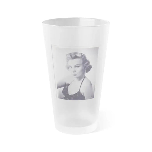 Virginia Mayo #58 (Vintage Female Icon) Frosted Pint Glass 16oz 16oz Frosted - Go Mug Yourself